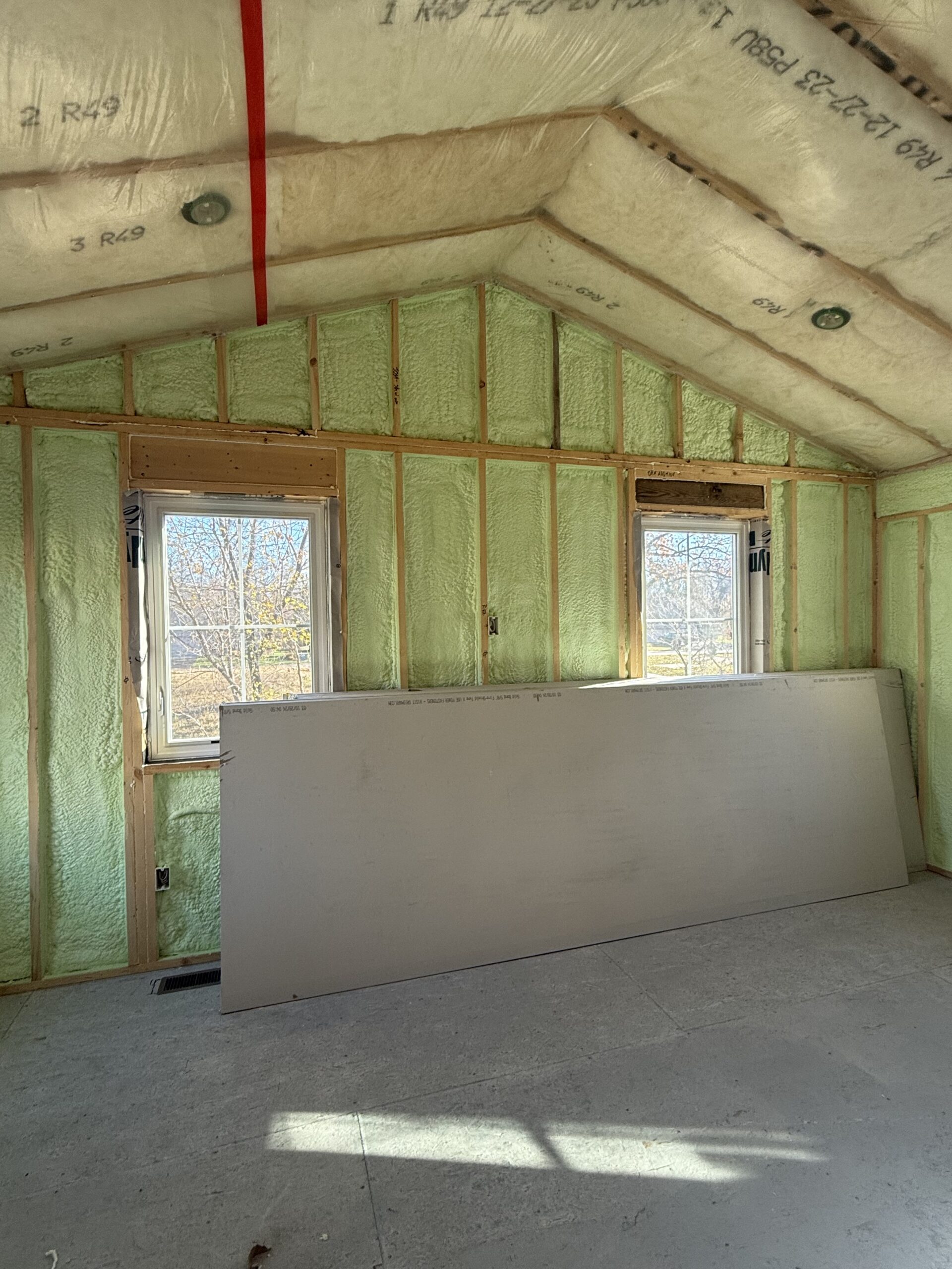 Soundproofing drywall work by Superior Drywall in the Twin Cities, MN