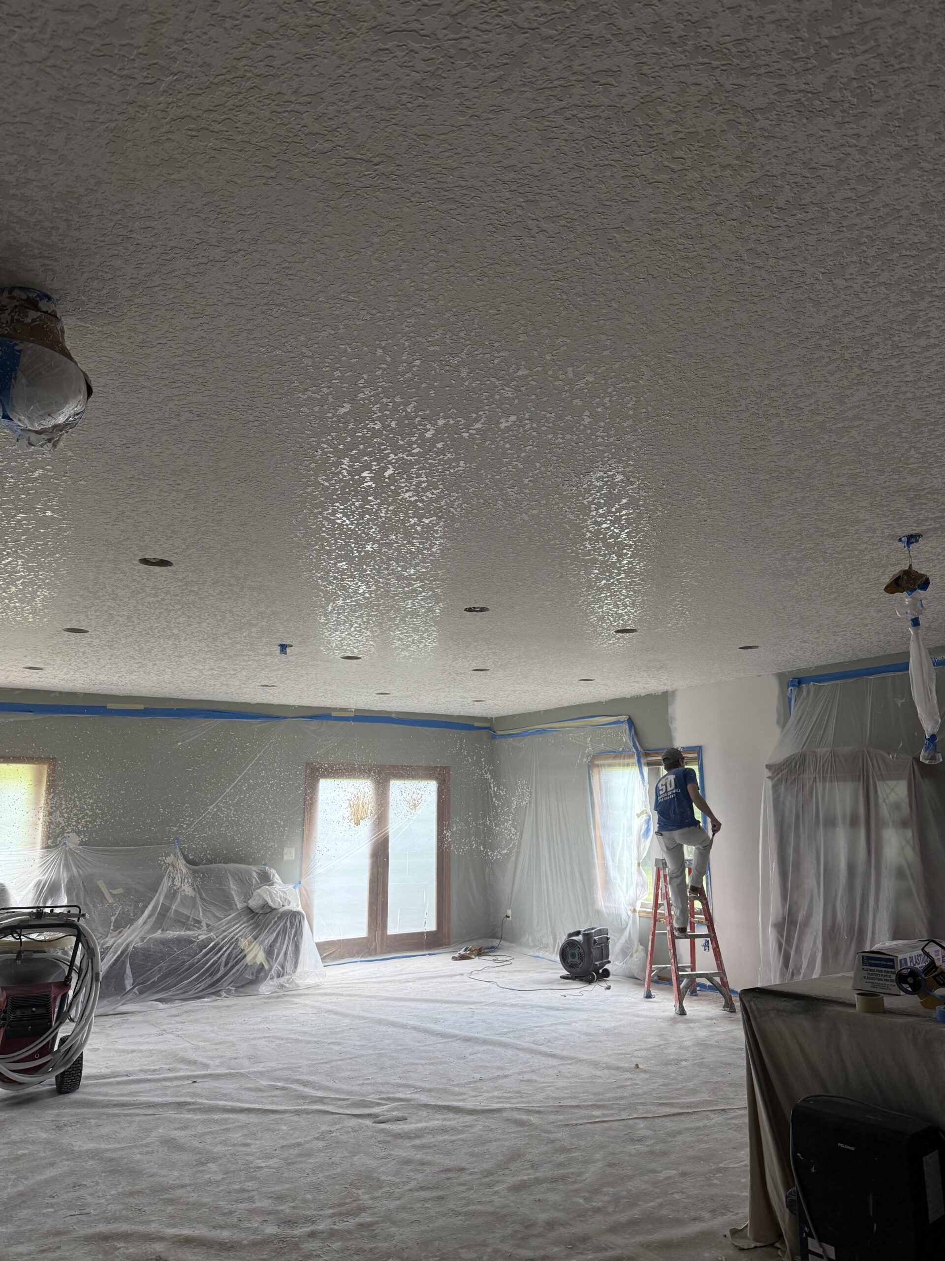 Basement drywall finishing project, Twin Cities MN