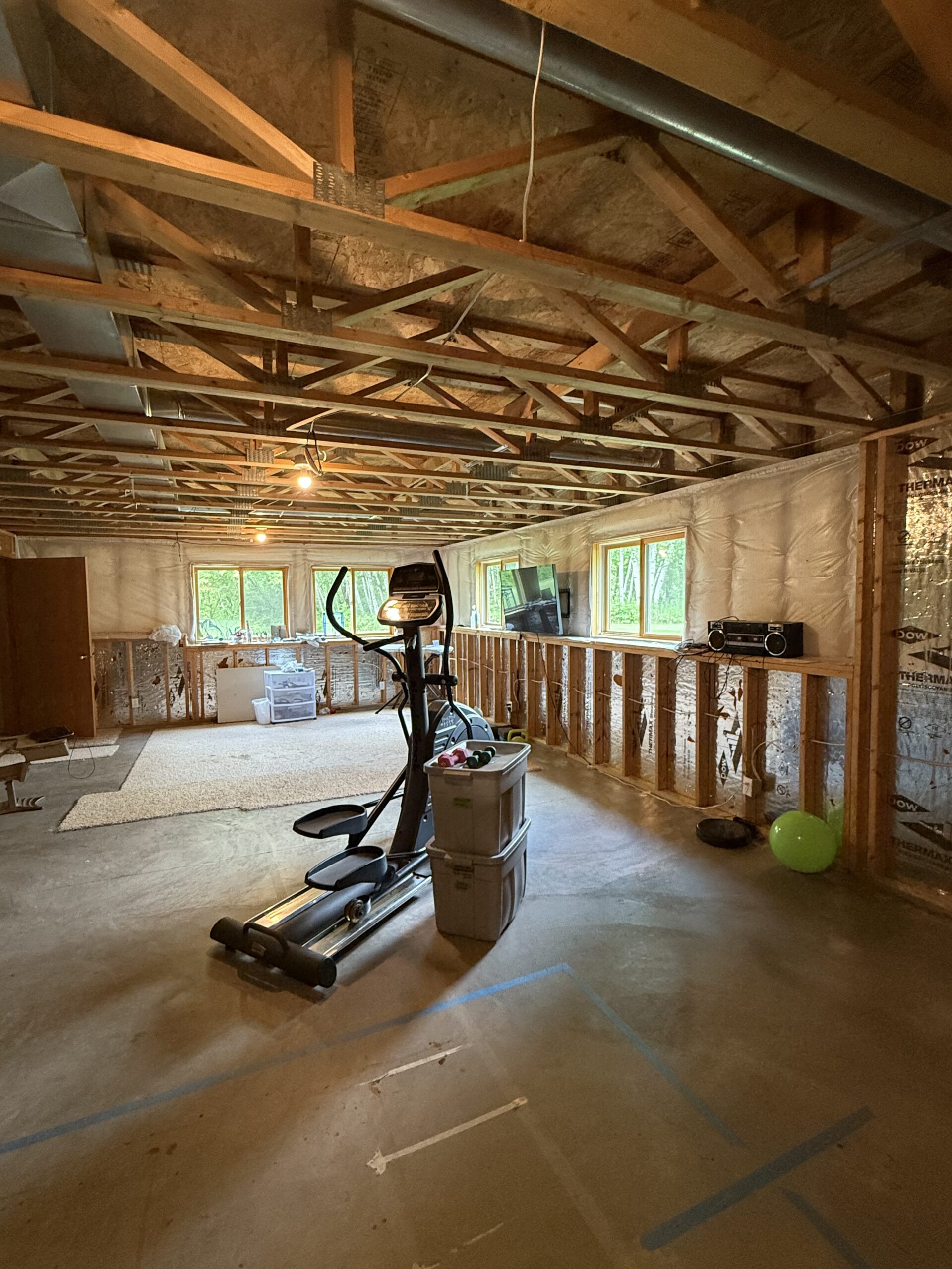 Finished basement drywall work by Superior Drywall, Twin Cities MN