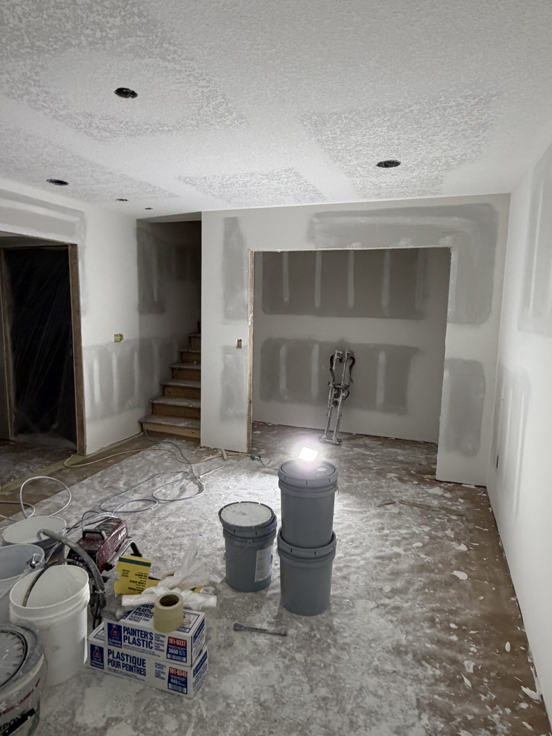 Basement Finishing drywall work by Superior Drywall in the Twin Cities, MN