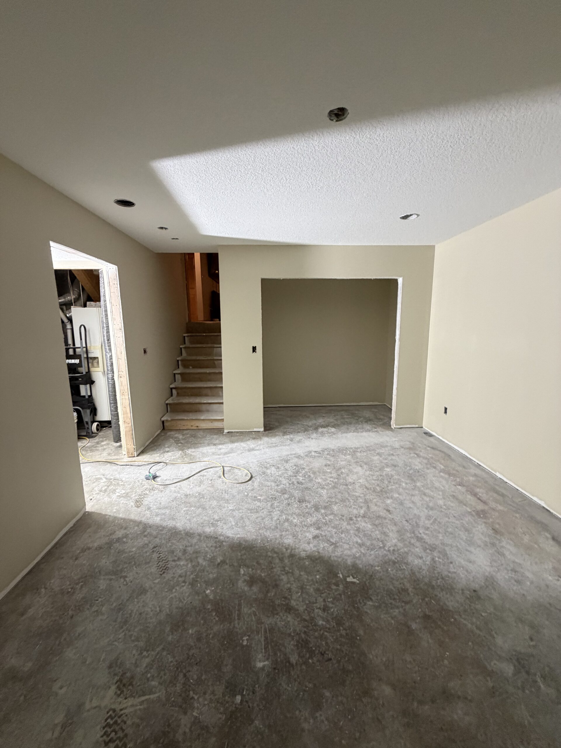 Finished drywall after a Superior Drywall project